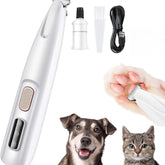 Rechargeable Pet Hair Trimmer Kit, Pet Paw Trimmer, Cordless Quiet Dog Trimmer for Grooming with LED Light, Small Dog Grooming Clippers for Dogs & Cats, Pet Grooming Tool,Waterproof, Low Noise Pet Shaver,
